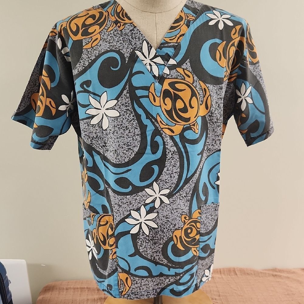 Honu Scrub Top E&K Fashion XL